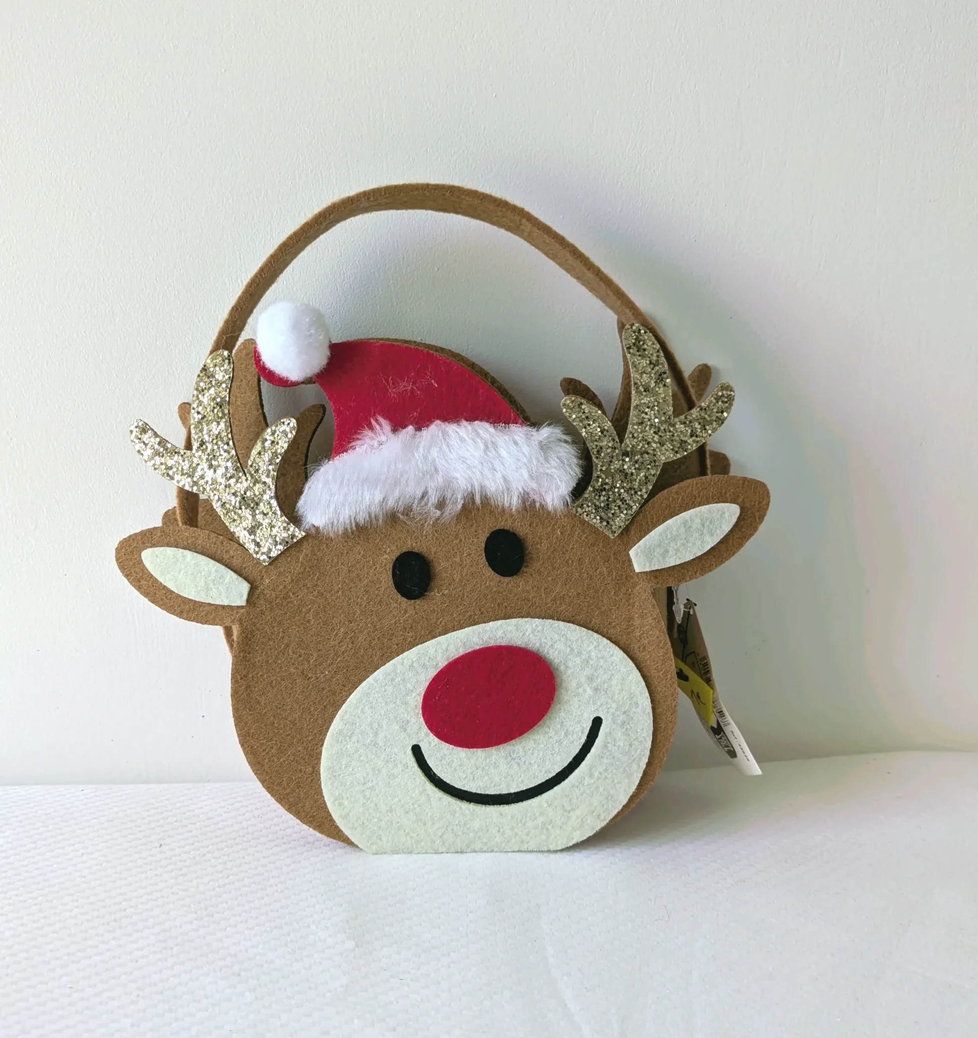Panier de noël, motif renne