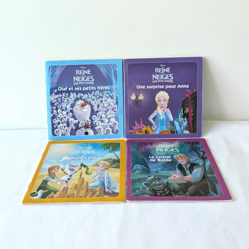 Lot de 4 livres reine des neige
