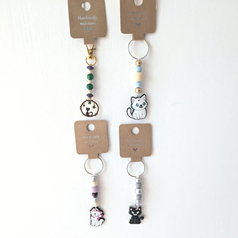 Porte-clés, chat
