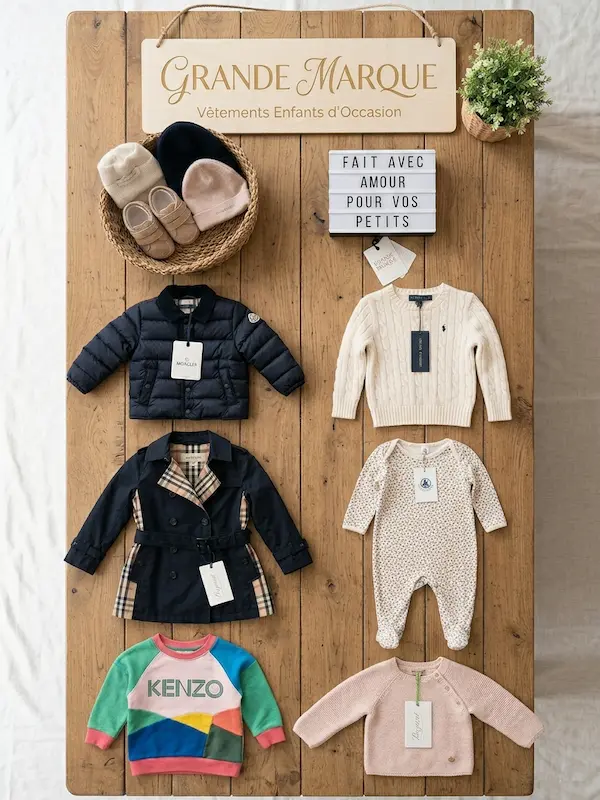 Vêtements enfant de grandes marques d'occasion