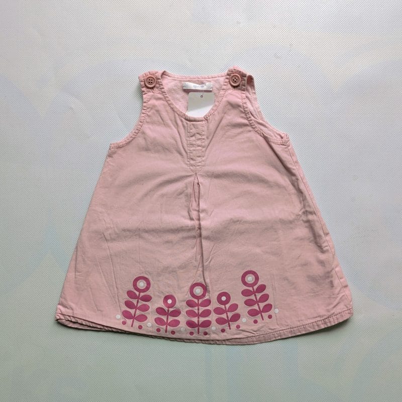 Robe mi-saison rose pâle, Héma