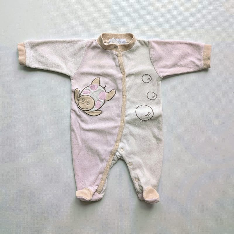 Pyjama rose et beige