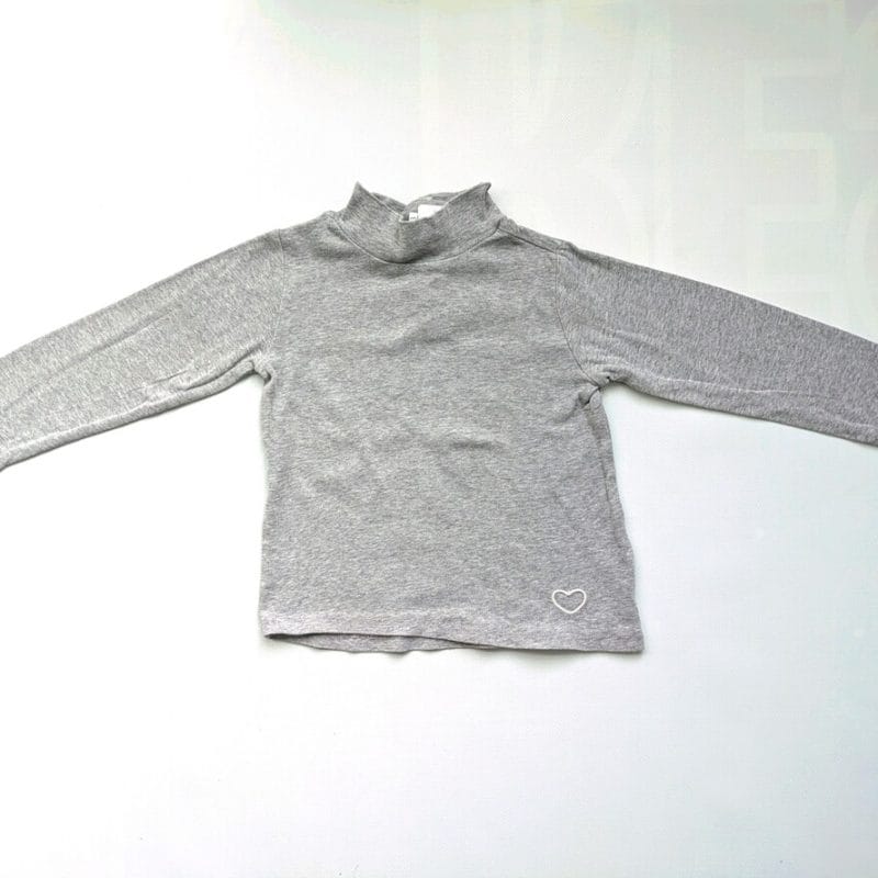 Haut manches longues col roulé gris, Zara